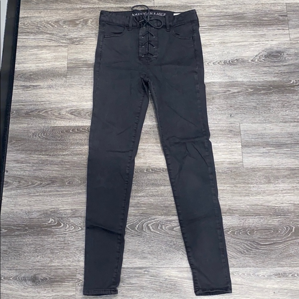 Lace up Jeans